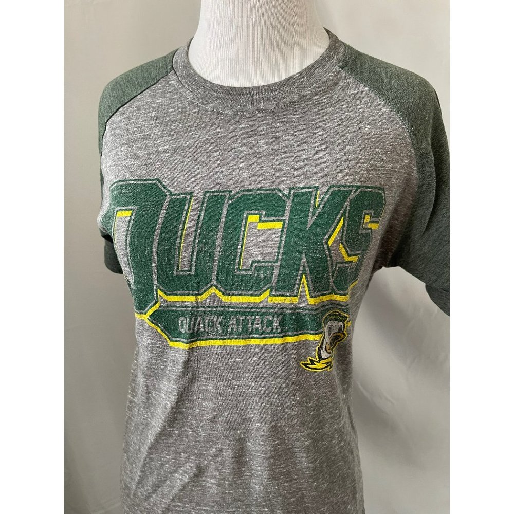 Knights Apparel Gray/Green/Yellow Ducks Quack Attack Short Sleeve Tee - Picture 2 of 9